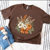 Simply Sage Market Coquette Orange Bow Fall Floral Heavyweight Tee - 3 of 4