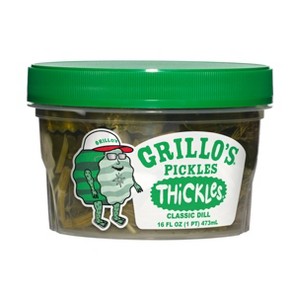 Grillo's Pickles Thickles Thick Cut Dill Chips - 16 fl oz - 1 of 4