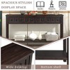 CuisinSmart 60'' Entry Console Table with 4 Drawers, Wood Console Table with Bottom Shelf, Hallway Console Table for Living Room, Espresso Color - 3 of 4