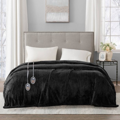 Plush Electric Heated Bed Blanket - Beautyrest - image 1 of 4