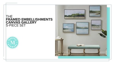 Vista Nautical Abstract Landscape 5-Piece Framed Canvas Set