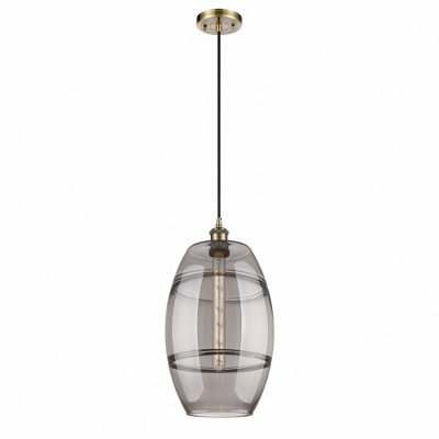 Vaz - 1 Light Cord Hung Mini Pendant In Industrial Style-18.5 Inches Tall and 10 Inches Wide