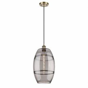 Vaz - 1 Light Cord Hung Mini Pendant In Industrial Style-18.5 Inches Tall and 10 Inches Wide - 1 of 1