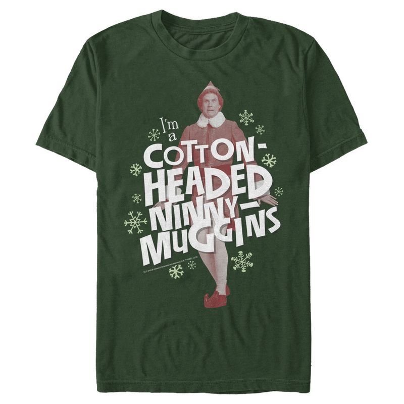 Men's Elf Cotton-Headed Ninny Muggins Buddy T-Shirt, 1 of 4