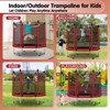 VYNXARIA 140CM Red Trampoline with Safety Net and Basketball Hoop for Outdoor Fun - 4 of 4