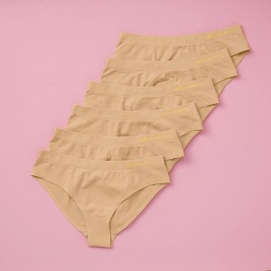 Yellowberry Girls 6pk Quality Seamless Hipster Underwear with Bonded Seam - 1 of 4