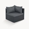 CAVINAS Patio Furniture Set with Cushions and Coffee Table, Modular Outdoor Sofa Set, Modern Rattan Outdoor Couch Set for Backyard - 3 of 4