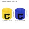 Unique Bargains Adjustable Elastic Soccer Team Training Captain's Armband 2 in 1 Set - 2 of 4