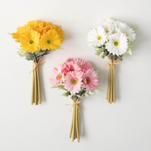 Daisy Flowers Gerbera Daisy Artificial Flowers Spring Flowers Fake Flowers  Floral Stems Artificial Daisies P 