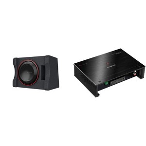Kenwood P-XW1221SHP Single 12" High Power Subwoofer in a Vented Enclosure and includes a X503-1 1000W Max Power eXcelon Series Class D Mono Amplifier - 1 of 4