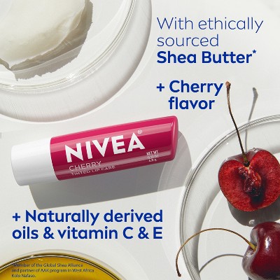 NIVEA Lip Cherry Tinted Lip Balms - 0.34oz/2ct: Moisturizing, Stick Form