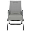 vidaXL Sun Lounger Steel and Textilene - 3 of 4