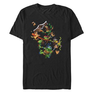 Men's TMNT: Mutant Mayhem Pizza Action T-Shirt - 1 of 4