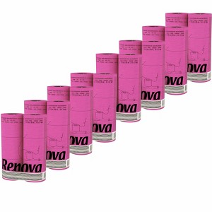 Evideco French Home Goods 3-Ply 140-Sheet Pink Toilet Paper Playful Decorative Bulk Sandalwood-Scented Rolls - 1 of 4