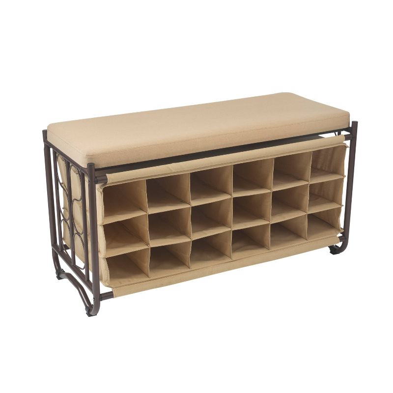 Organize It All Shoe Rack with Bench, 1 of 8