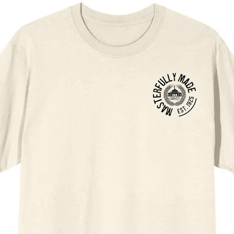 Modelo Pablo Dier Signature Crew Neck Short Sleeve Natural Men's T-shirt, 3 of 5