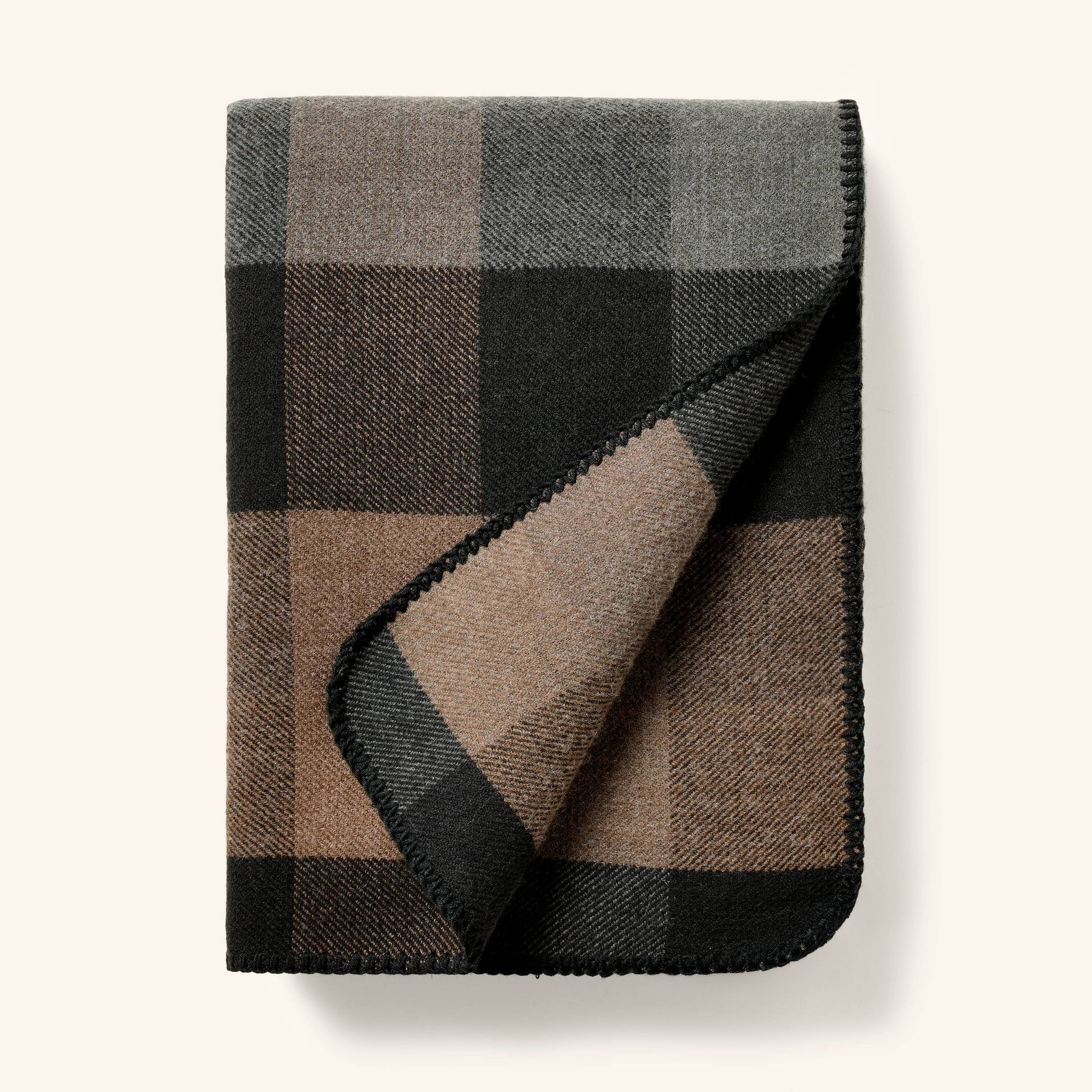 Plaid Throw Blanket Brown/Black - Woolrich x Target