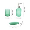 Unique Bargains Durable Dot Bathroom Accessories Kit 1 Set - 2 of 4