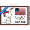 Trends International Team USA x Peanuts – Olympic Hockey Snoopy Framed Wall Poster Prints - 3 of 4