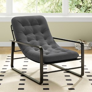 BABYYER Accent Chair for Living Room, Mid Century Modern Accent Chairs, Boucle Reading Chair, Arm Chair for Apartment and Bedroom - 1 of 4