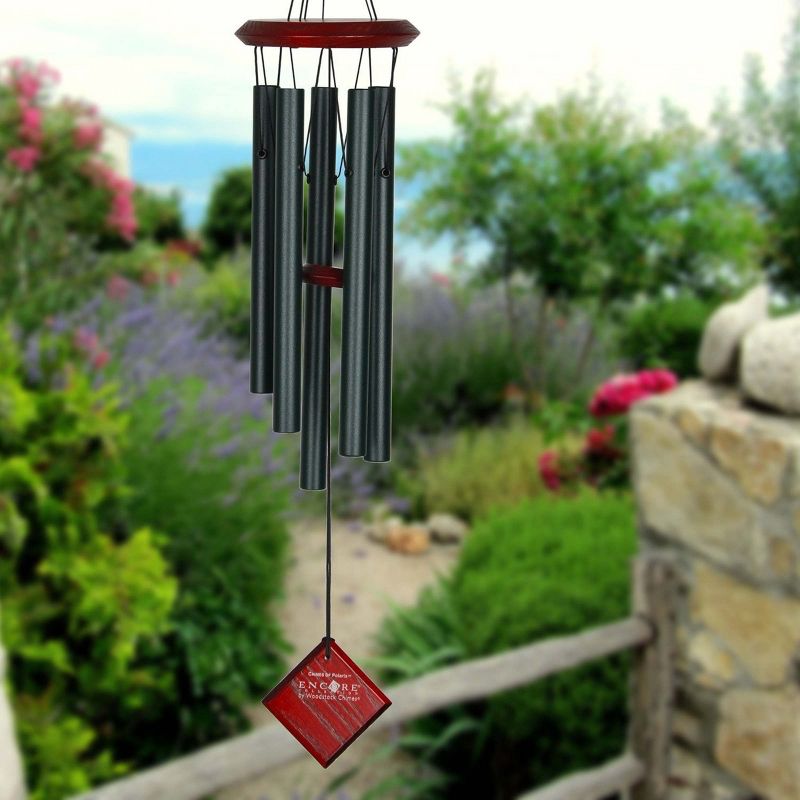 Woodstock Windchimes Chimes of Polaris Evergreen, Wind Chimes For Outside, Wind Chimes For Garden, Patio, and Outdoor Décor, 22"L, 3 of 9