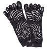 Gaiam No Slip Yoga Socks - Black/Gray M/L - image 3 of 4