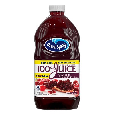 Ocean Spray 100% Cranberry-pomegranate Juice - 64 Fl Oz Bottle : Target