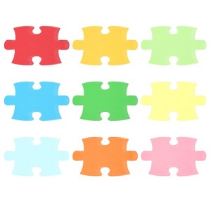Unique Bargains Classroom DIY Crafts Projects Multicolored Decor Cutouts Paper 108 Pcs - 1 of 4
