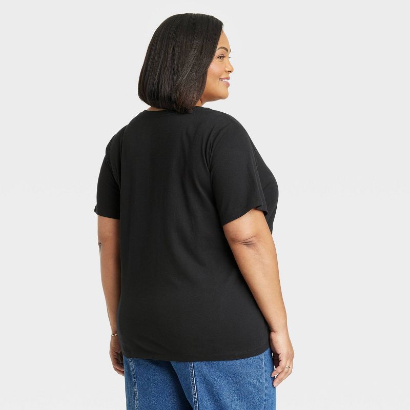 Women's Short Sleeve V-Neck T-Shirt - Ava & Viv™, 2 of 4