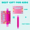 Joyfy 28 Pack Valentines Day Cards and Pop Tubes Set Stretchy Tube Fidget Toys for Kids Valentines Day Party Favors and Classroom Exchange Gifts - 4 of 4