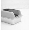 MaseiKar Enclosed Stainless Steel Cat Litter Box with Lid Extra Large, Metal Litter Pan Tray with High Wall Sides Enclosure, Anti-Leakage, Easy Clean - 4 of 4