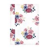 Hudson Baby Infant Girl Cotton Flannel Burp Cloths, Blush Navy Floral 4-Pack, One Size - 3 of 4