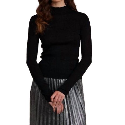 Women's Susanna Mockneck Longsleeve Top - LUCY PARIS