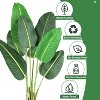 4FT Tall Artificial Bird of Paradise Tree, Large Faux Tropical Plant for Indoor Outdoor - 2 of 4