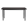 Heavy Duty Height Adjustable Table Black Frame/Black Top - National Public Seating - 2 of 4