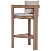 Meridian Furniture,Newport Water Resistant Fabric Upholstered Outdoor Patio Bar Stool - 4 of 4