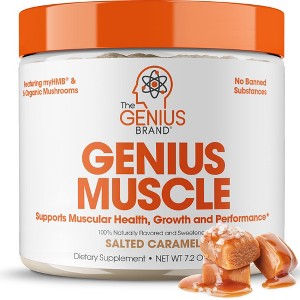 Genius Mass Gainer – Salted Caramel Natural Muscle Builder for Lean Weight Gain – Anabolic Support for Men & Women - 1 of 4