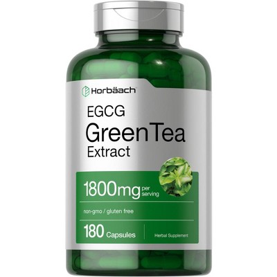 Horbaach EGCG Green Tea Extract Pills 1800 mg | 180 Capsules