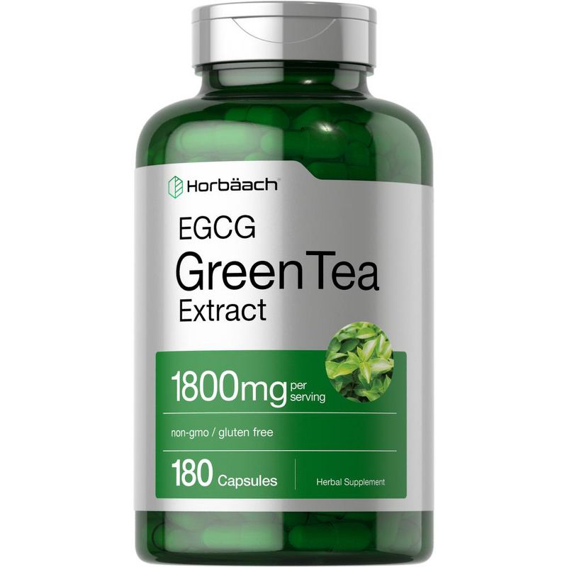 Horbaach EGCG Green Tea Extract Pills 1800 mg | 180 Capsules, 1 of 4