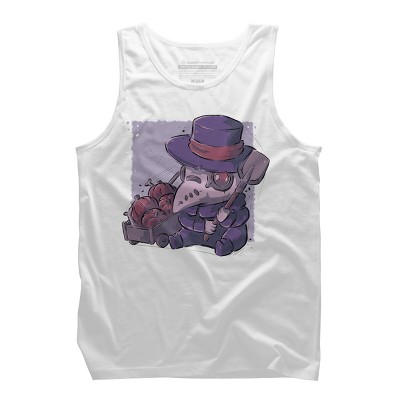 Men's Design By Humans Halloween Plague By xMorfinaDesign Tank Top