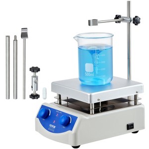 VEVOR Magnetic Stirrer Hot Plate, Max 716°F/380°C, 0-2000 RPM Hot Plate with Magnetic Stirrer, 3000mL Hot Plate Stirrer, Support Stand - 1 of 4
