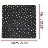 INSPIRE CHIC Women's Polka Dot Square Neckerchief Headband 27.56*27.56 inches(L*W) - 3 of 4