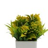 Unique Bargains Artificial Plants Spring Grass with Lotus in Pot Plastic 6.3"x6.3"x6.3" 1 Pc - 4 of 4