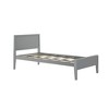 Max & Lily Twin Bed Frame, Solid Wood Classic Platform Bed with Panel Headboard for Kids - 2 of 4