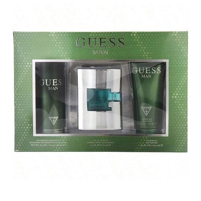 Guess 3 Pc Set Men Edt Spray 2.5, Deodorant 6.0, S/G 6.7 Oz