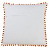 Saro Lifestyle Sugar Skull Pillow - Down Filled, 18" Square, White - 2 of 3