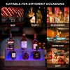 LED Lighted Liquor Bottle Display Shelf, DIY Illuminated Bottle Shelf  with App & Remote Control - image 3 of 4