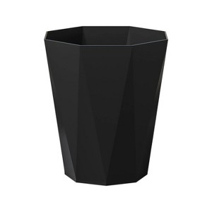 LunaLulinlk Black 2.7 Gallon Kitchen Trash Can, Trash Can for Bathroom Plastic Wastebasket Container Trash Can - 1 of 4