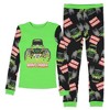 Monster Jam Boys' Truck Long Sleeve Grave Digger Tight Fit Sleep Pajama Set Multicolored - 3 of 4