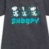 - Peanuts - Snoopy Graphic Short Sleeve Fleece Dress - 2 of 4